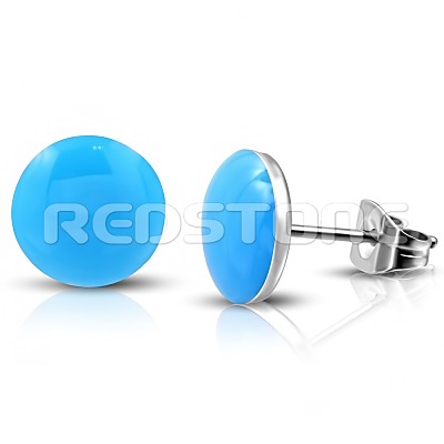 Puzetové náušnice - tyrkysové SS1015